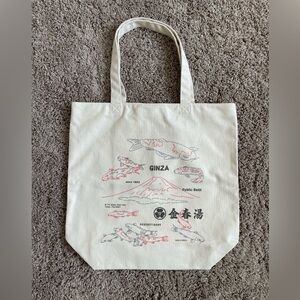Uniqlo Canvas Tote bag | public bath Tokyo Japan Ginza | Exclusive